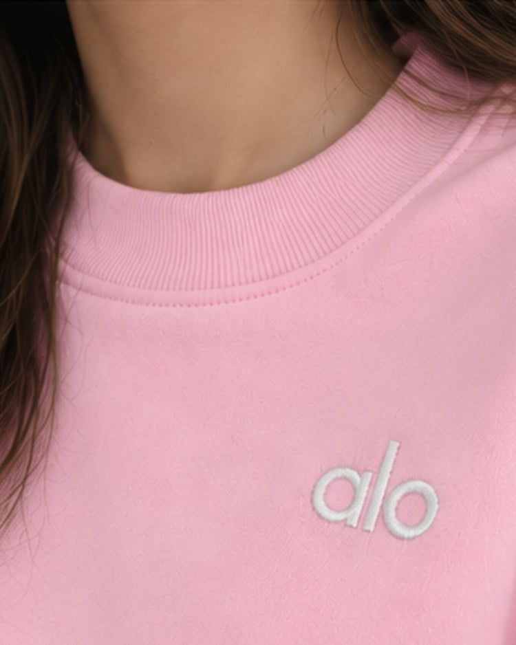 ALO Accolade Pink Marshmallow - detalle de logo