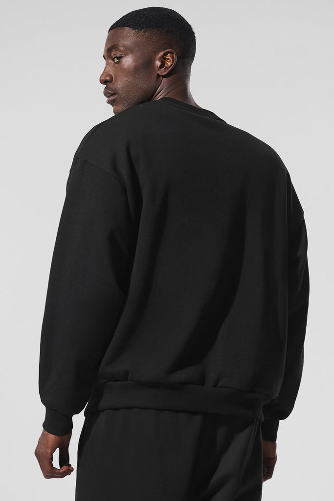 ALO Accolade Crew Neck negro U3031RG, vista posterior
