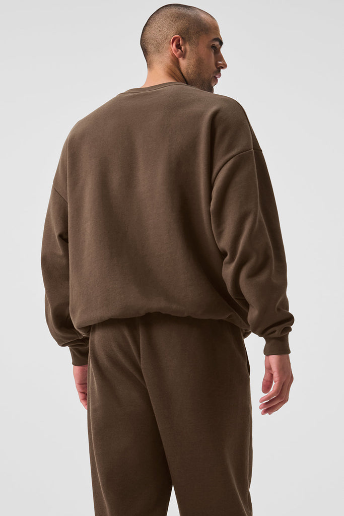 ALO Accolade Crew Neck café Espresso U3031RG, vista posterior